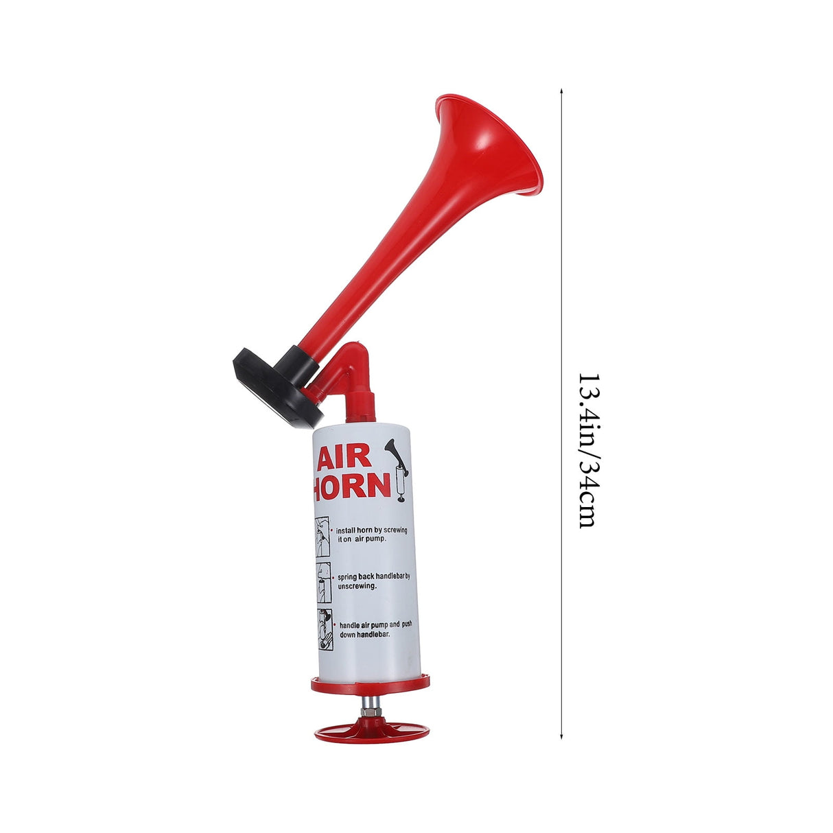 Horn Sounds Maker Red Abs 1Pack 34X5Cm