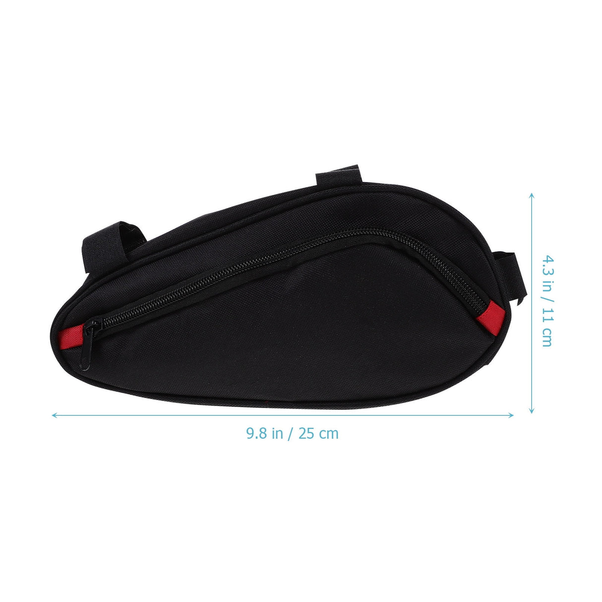 Bike Triangle Handlebar Bags Black Waterproof 1Pcs 9.84x4.33x3.14in