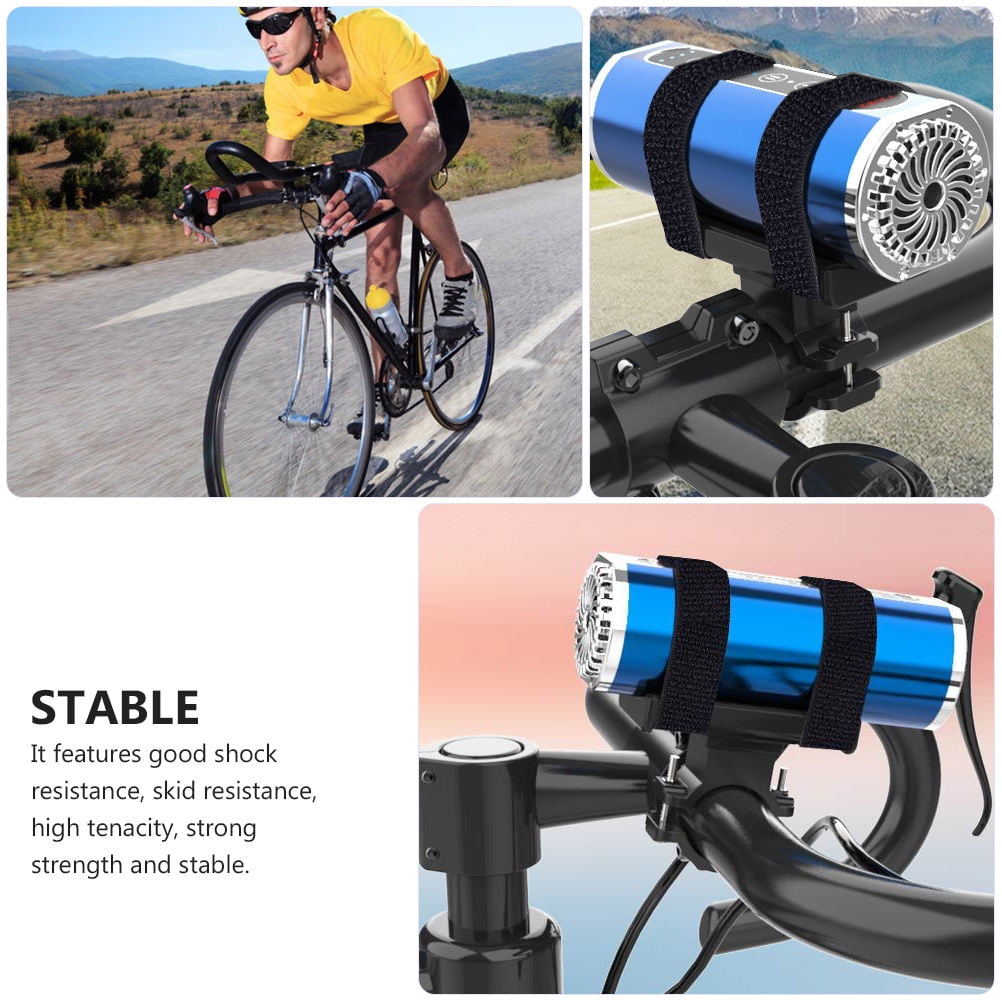 Worgeous Bike Rack Mountain Mountain Bike Flashlight Bracket Band Riding Sound Universal Accessory (Black)