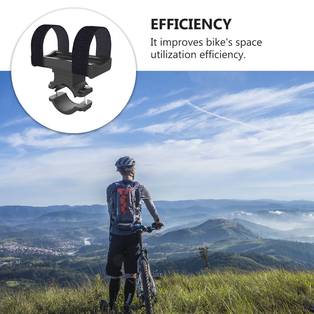 Worgeous Bike Rack Mountain Mountain Bike Flashlight Bracket Band Riding Sound Universal Accessory (Black)