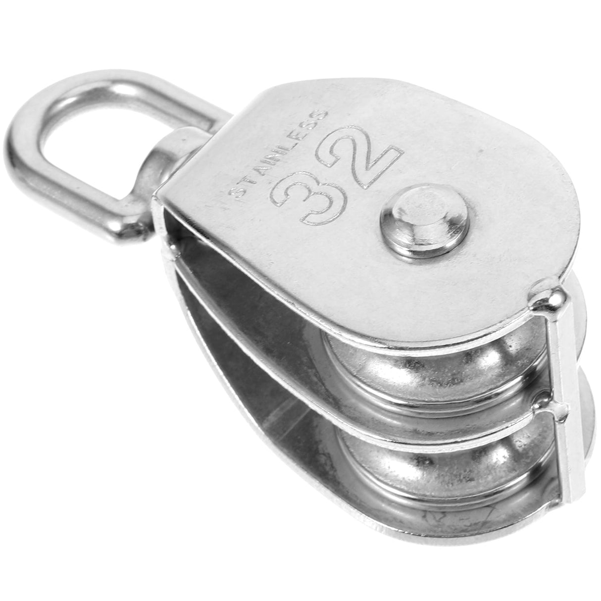 Cable Weight Pulley System Silver for Transportation Equipment 1Pcs 3.5In
