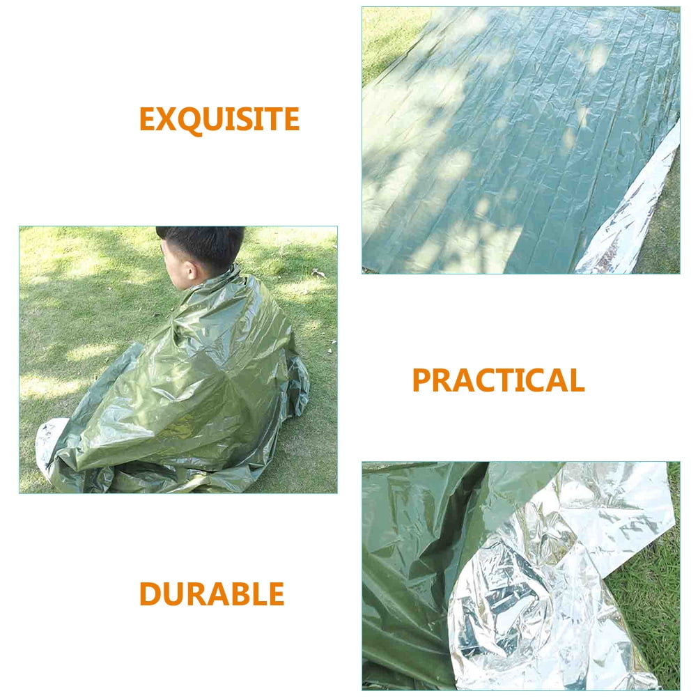 Worgeous 3 Pcs Camping Foldable Sleeping Emergency Blanket Outdoor Travel