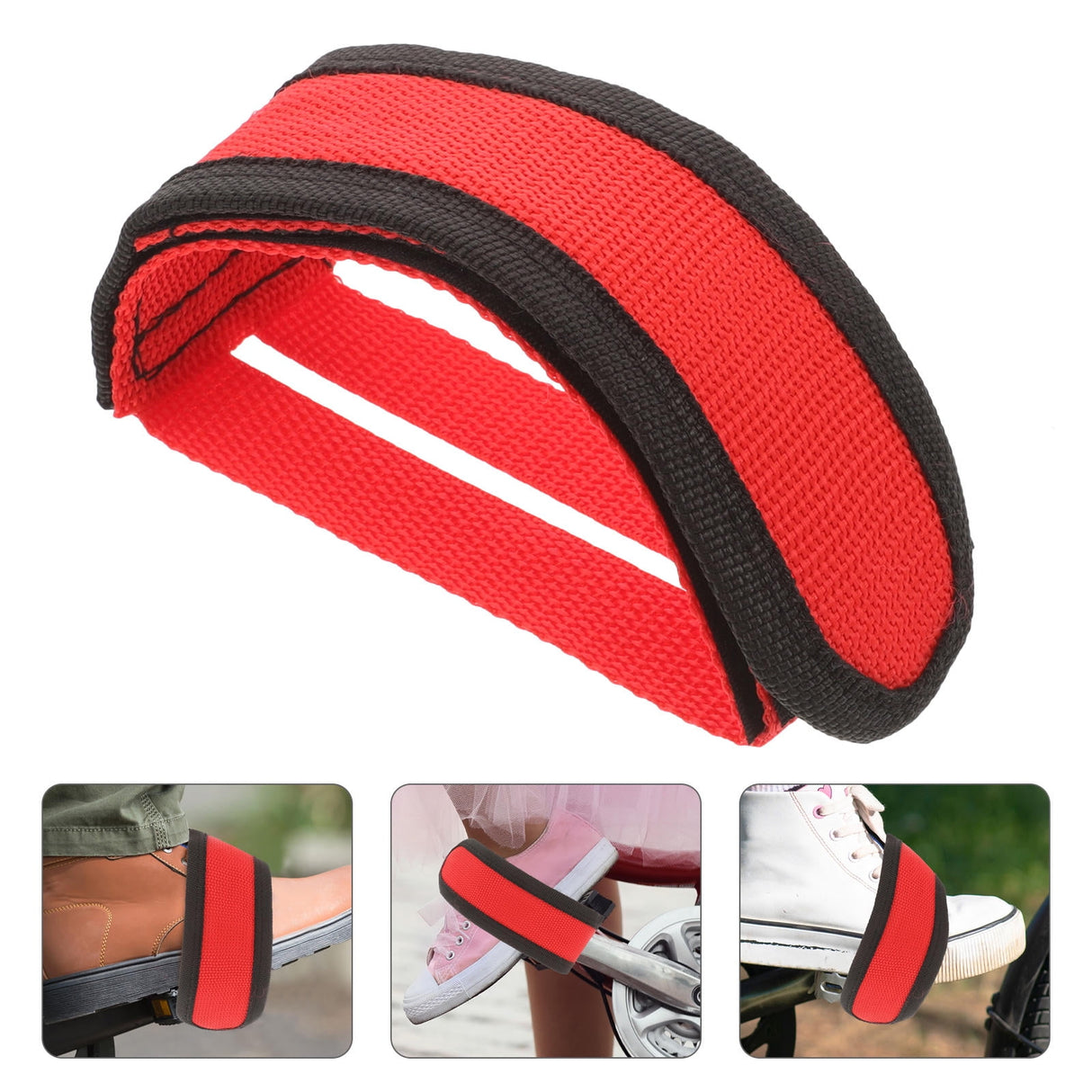 Adjustable Bike Pedals Straps for Cycling Foot Type 2Pcs