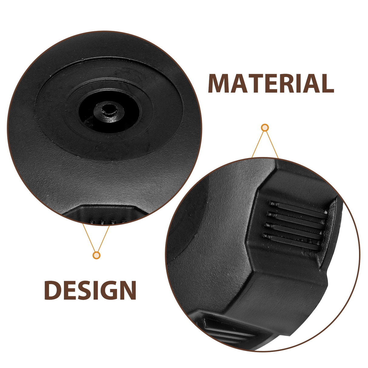 Universal Motorcycle Gas Tank Cap Black 1Pack 2.4X2.4X0.75In