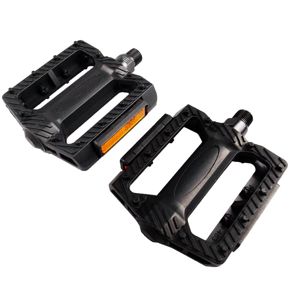 1 Pair of Pedals Anti-slip Plastic Grain Large Treadle Universal Road Bike Pedals
