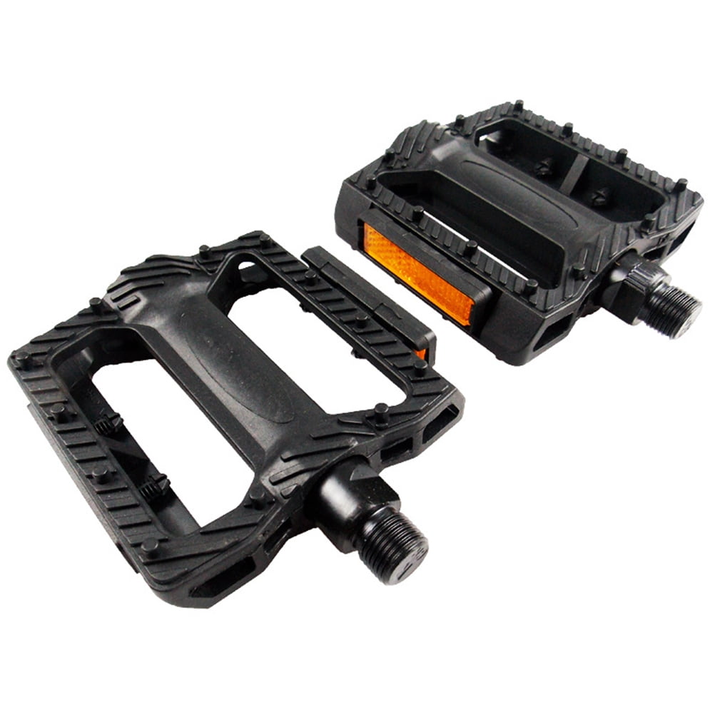 1 Pair of Pedals Anti-slip Plastic Grain Large Treadle Universal Road Bike Pedals