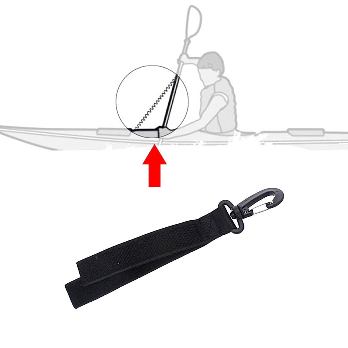 Plastic Hanging Hooks for Tent and Kayak 6.5 x 1.2 x 0.2in