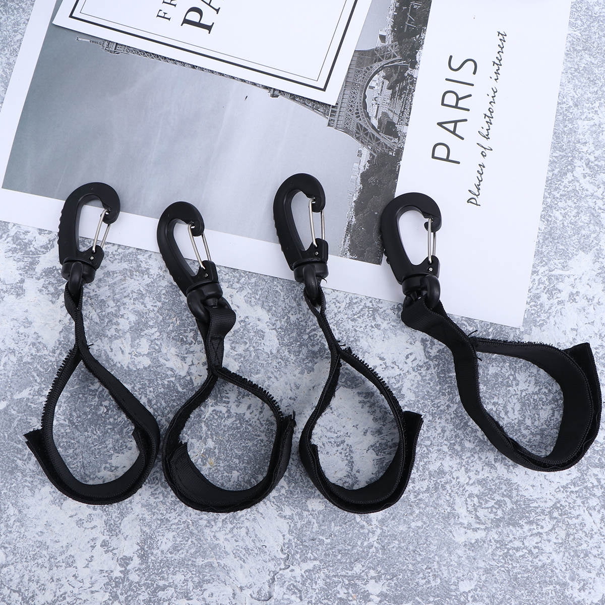 Plastic Hanging Hooks for Tent and Kayak 6.5 x 1.2 x 0.2in
