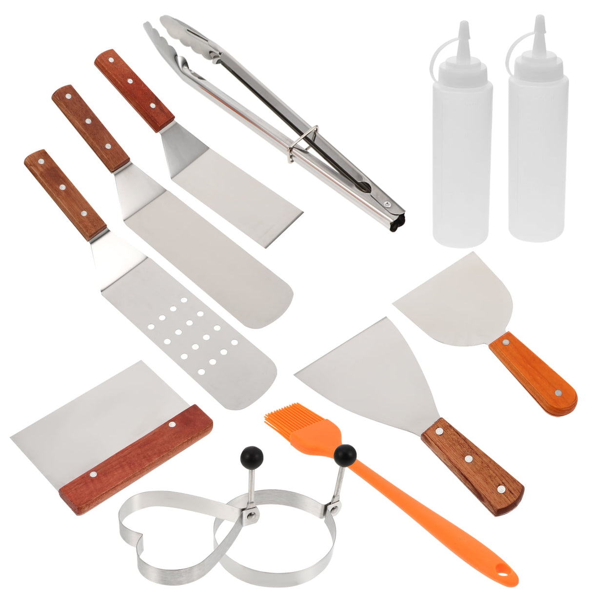 Grill Accessory Bbq Grill Utensils Set Stainless Steel 1 Set 12Pcs