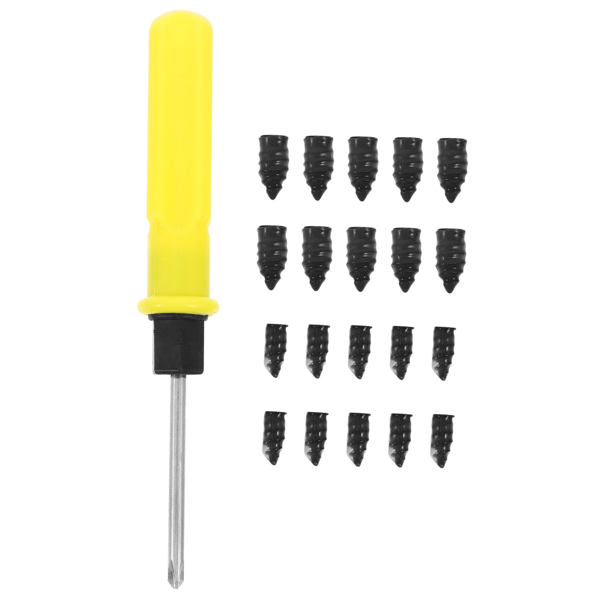 Car Wheel Puncture Repair Screws 1 Set with Iron and Rubber for Tires