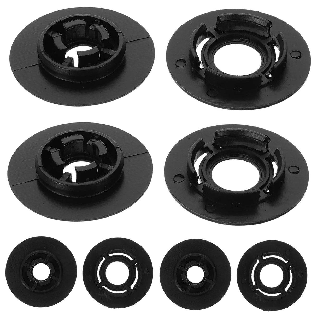 4Pcs Car Accessories Floor Mat Clips Black Plastic Clips for Vehicle 1.57X1.57X0.28in