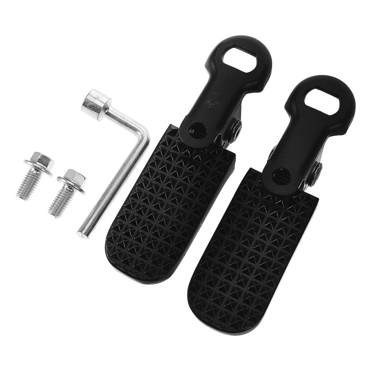1 Pair Metal Peg Pedal Non Slip Foldable Aluminium Iron For Cyclists Outdoor Riding
