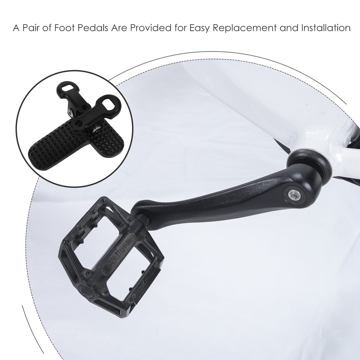 1 Pair Metal Peg Pedal Non Slip Foldable Aluminium Iron For Cyclists Outdoor Riding