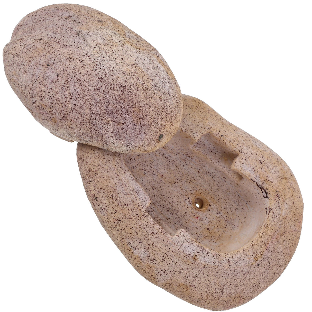 Garden Key Hider 1Pcs in Light Grey Resin with Hidden Security for Adults and Home Decoration