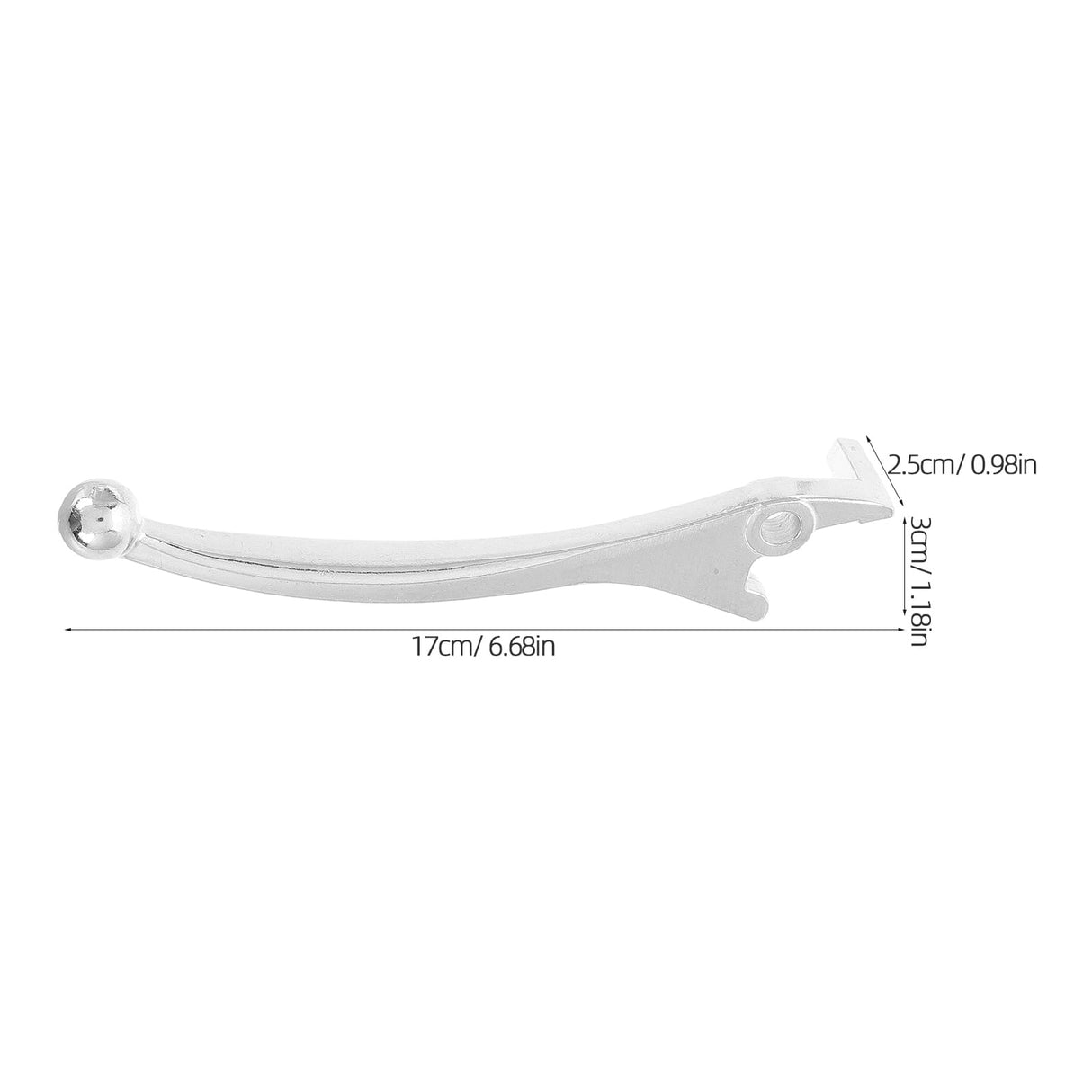 4Pcs White Brake Handle for Scooters with Braking Control and Octagonal Shape