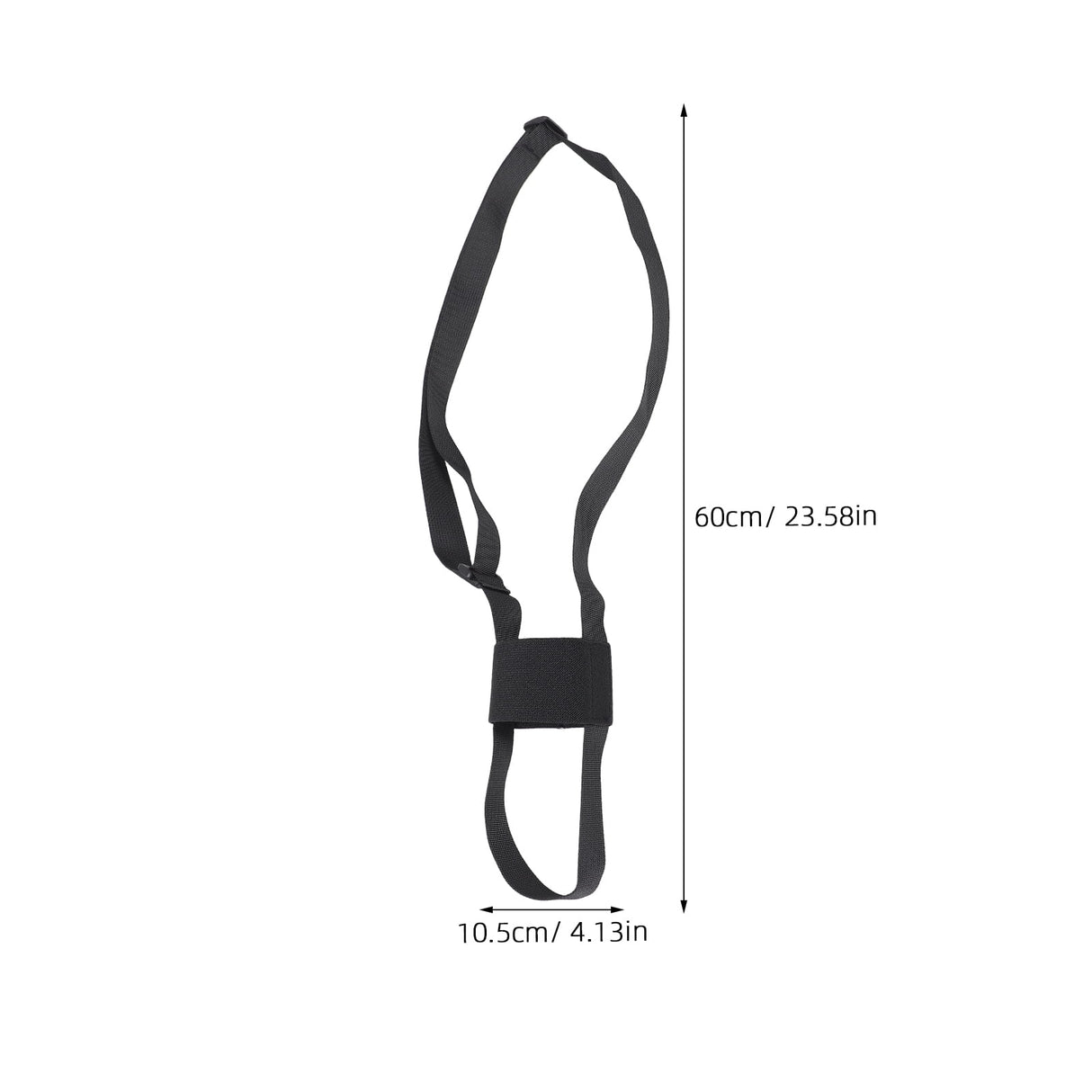 1Set Adjustable Strap for Water Bottle in Black Polyester Ideal for Outdoor Activities 27.51X4.13X0.39in