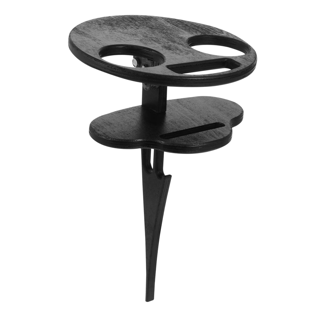 Outdoor Table Black Wooden Plastic 1Pc 11.8x7.9x7.9in