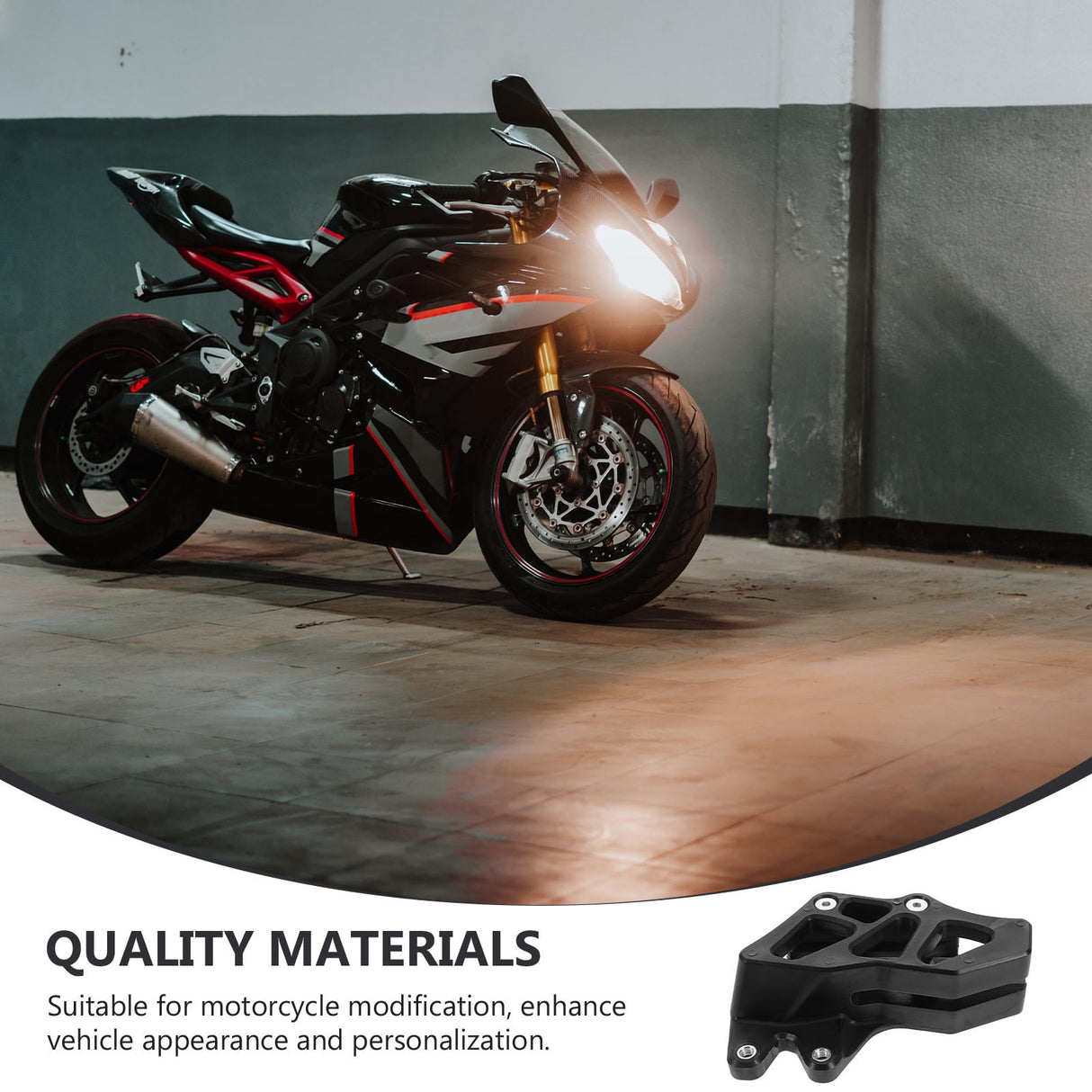 Motorcycle Sprocket Guard 1Pack for Dirt Biking Black Plastic Chain Protection and Safety