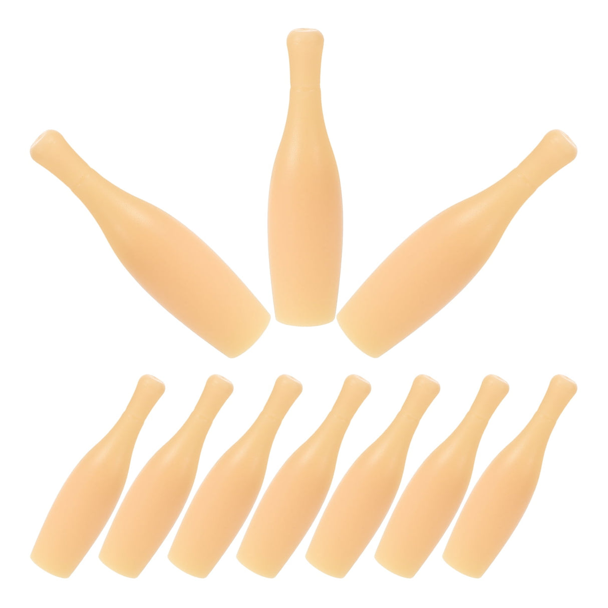 Desktop Bowling Toys Plastic 10Pcs 2.4X0.6X0.6In