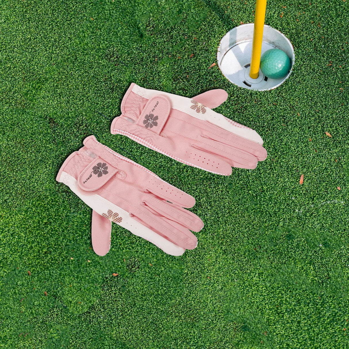 Golf Gloves Women Specific Fit Pink 1 Pair 7.9X3.7X0.1in
