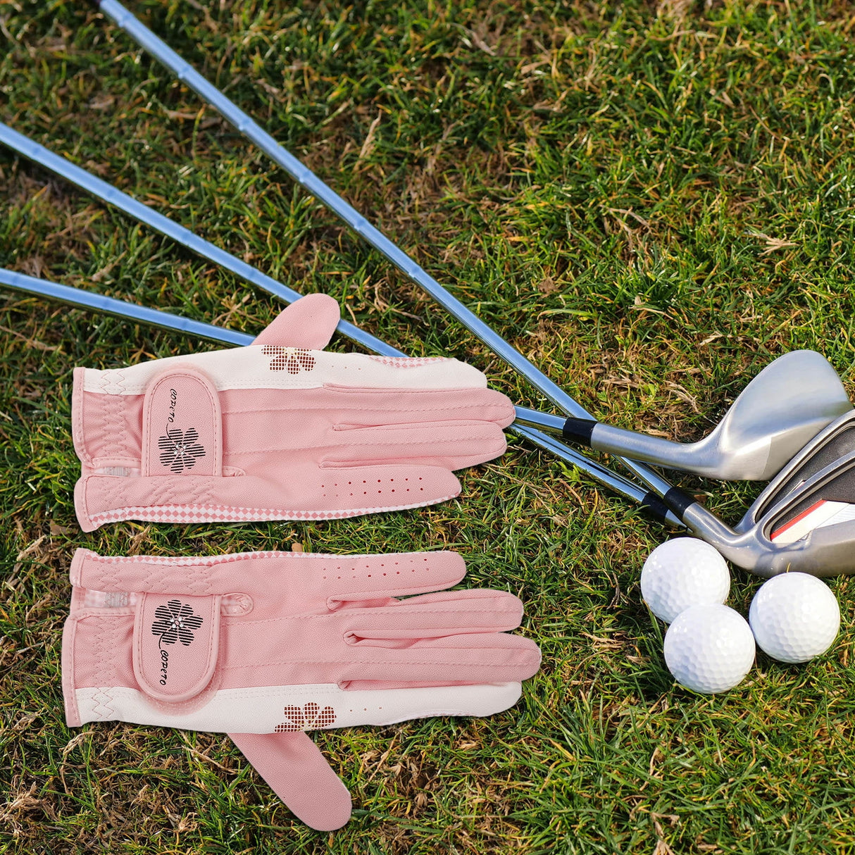 Golf Gloves Women Specific Fit Pink 1 Pair 7.9X3.7X0.1in