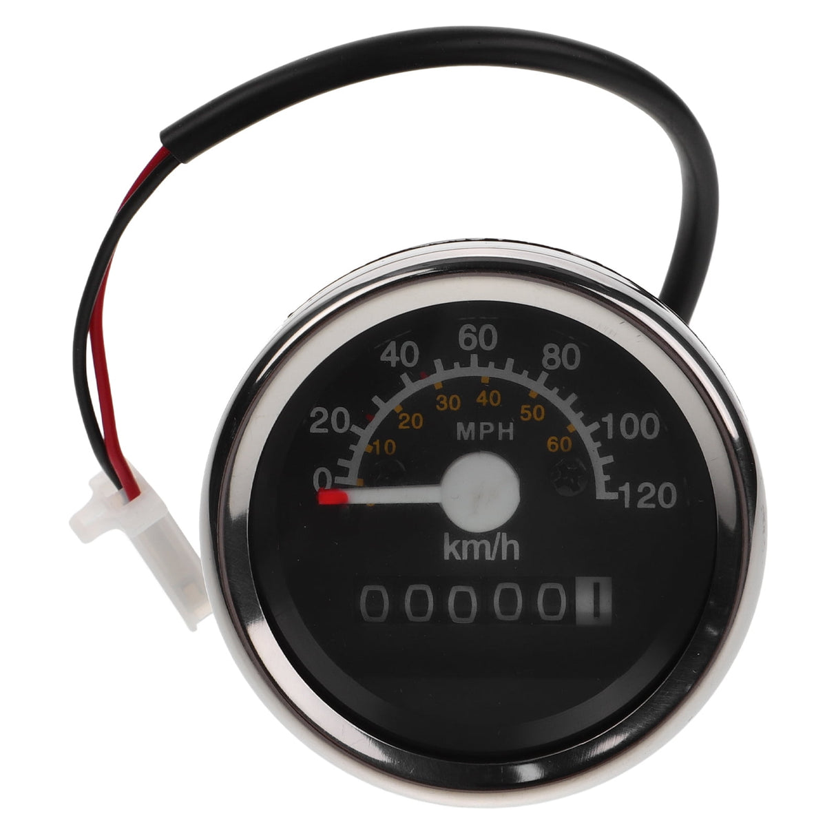Motorcycle Meter Speedometer 1Pack with Dual Scale Display and High Precision Measurement 11.6x2.4x2.4in