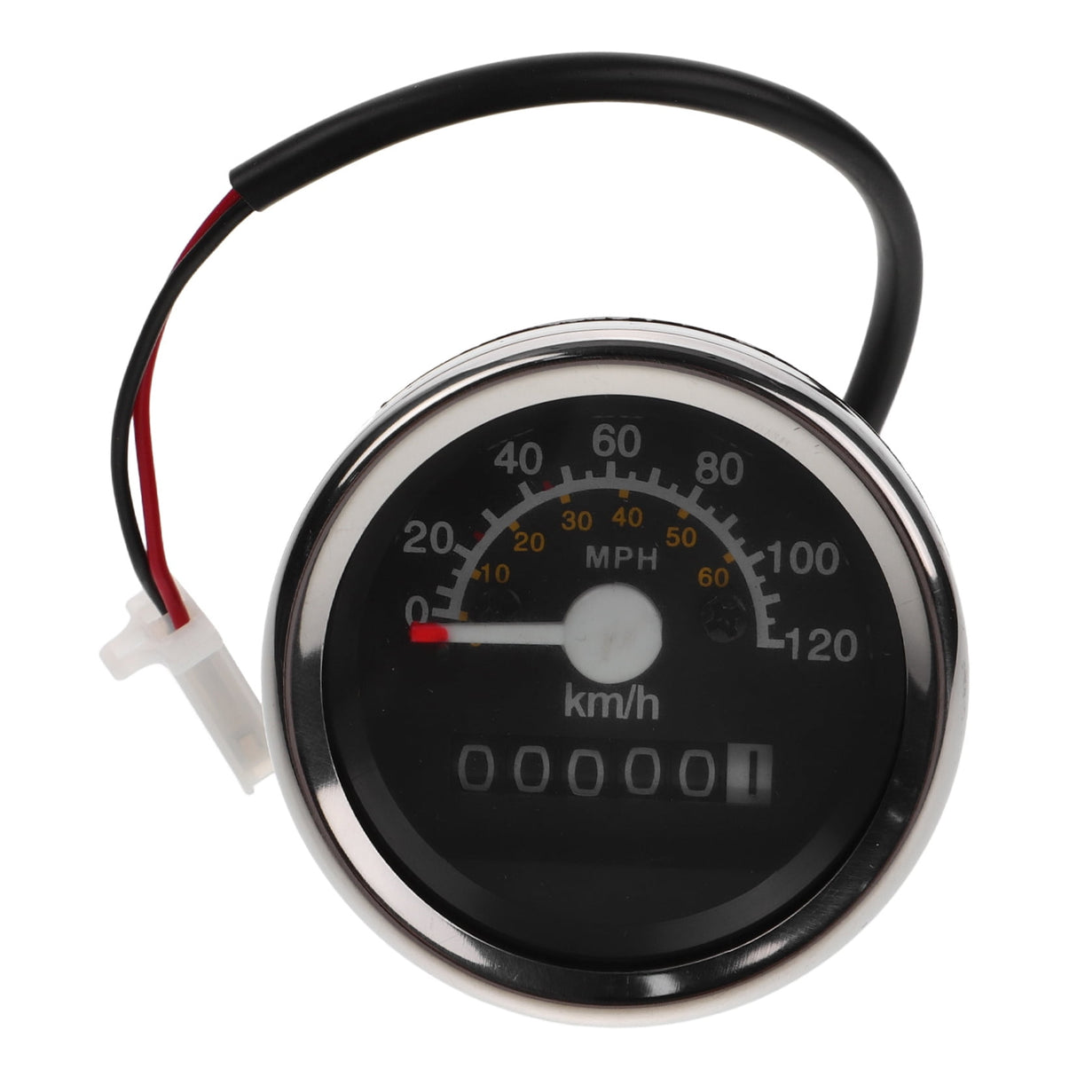 Motorcycle Meter Speedometer 1Pack with Dual Scale Display and High Precision Measurement 11.6x2.4x2.4in