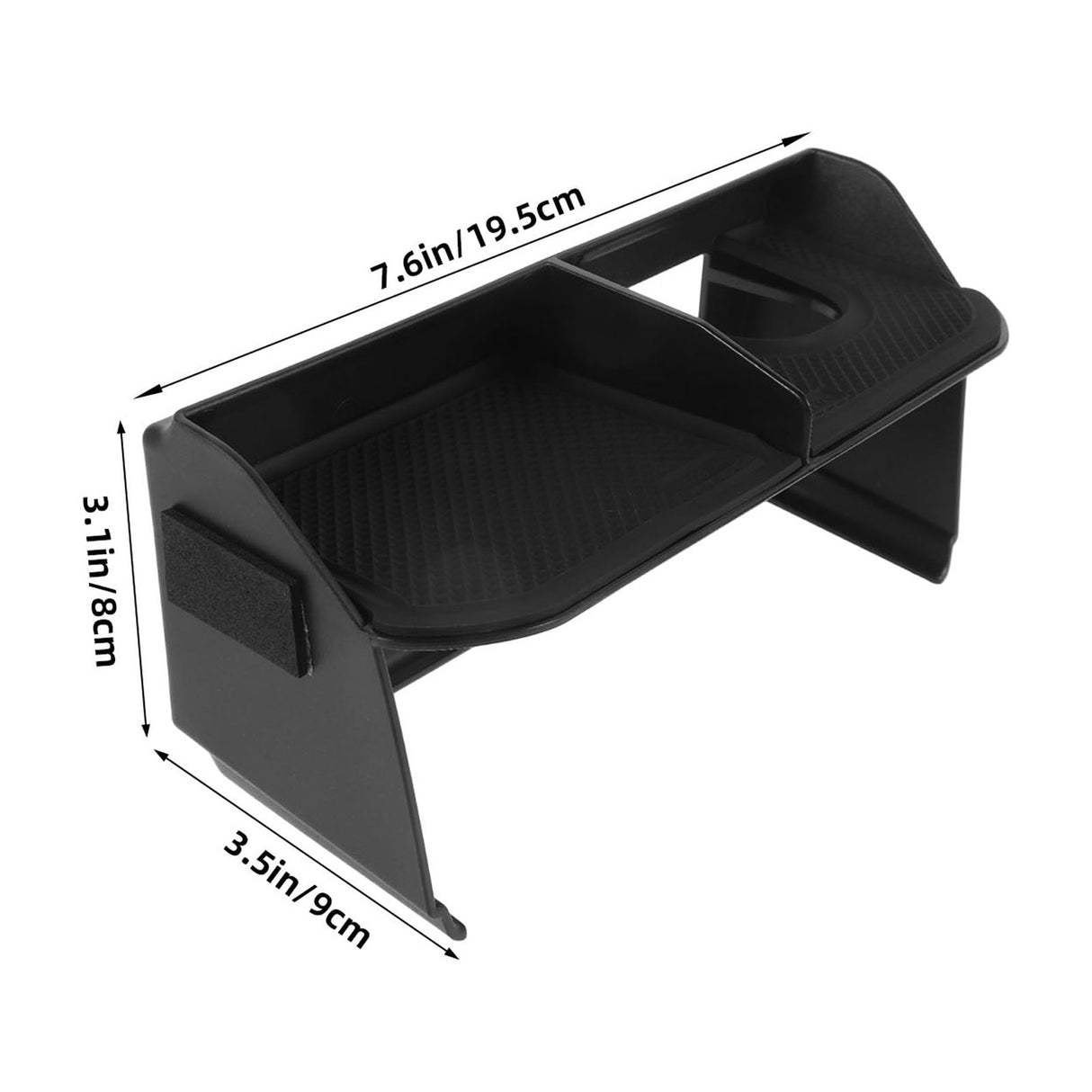 1Pack Car Center Console Storage Tray Multi-Compartment Design Large Capacity Storage 7.7x3.5x3.1in