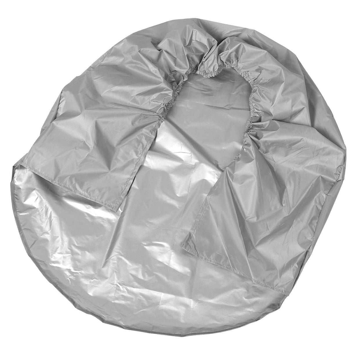 1Pcs RV Spare Tire Cover in Grey Coated Polyester Prevents Cracking and Extends Lifespan