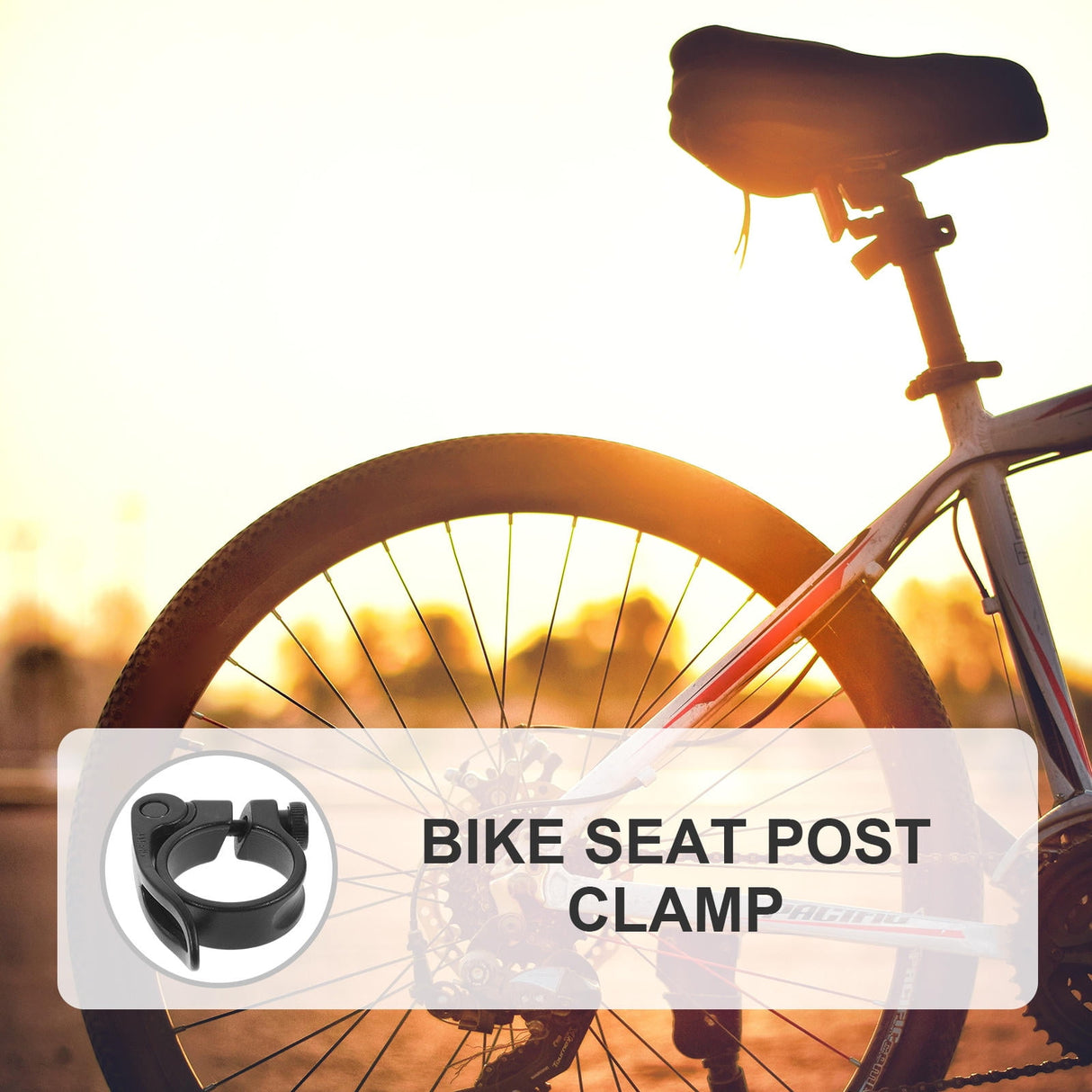 Seat Post Clamp Black Round Mechanics Maintenance 1Pack