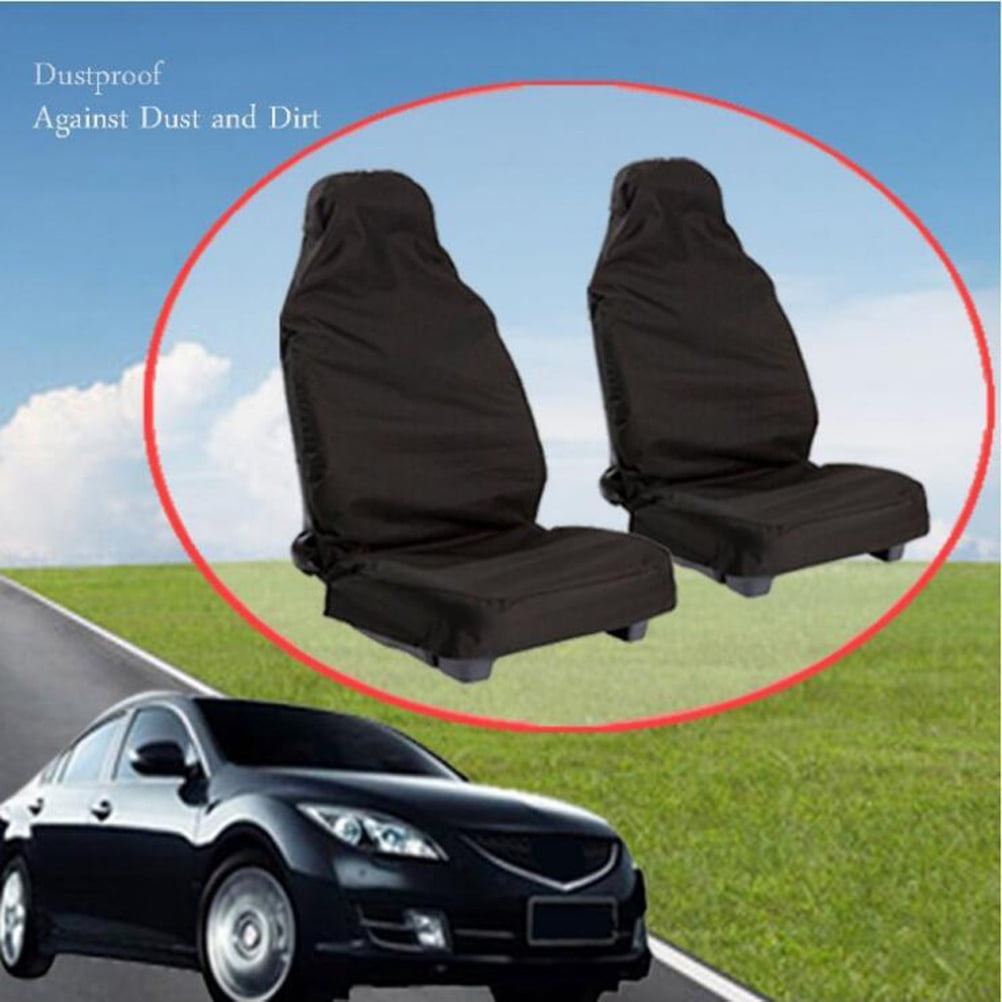 2Pcs Breathable Car Seat Cover in Black for SUV Seat Covers and Truck Seat Protector