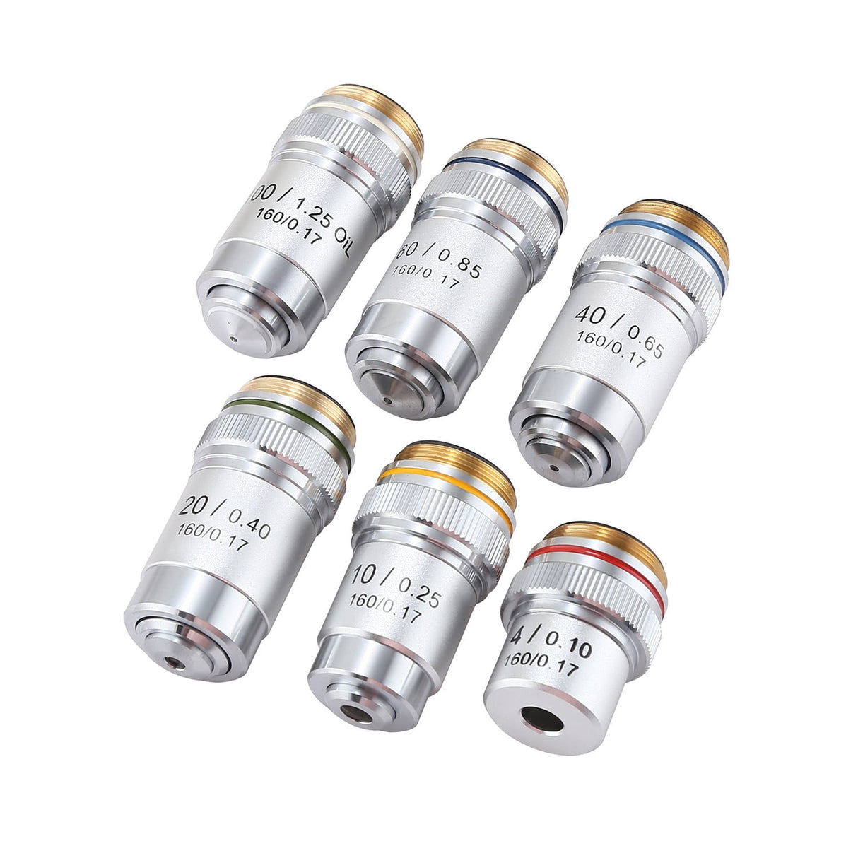 4X 10X 20X 40X 60X 100X 195 Achromatic Microscope Objective 40X