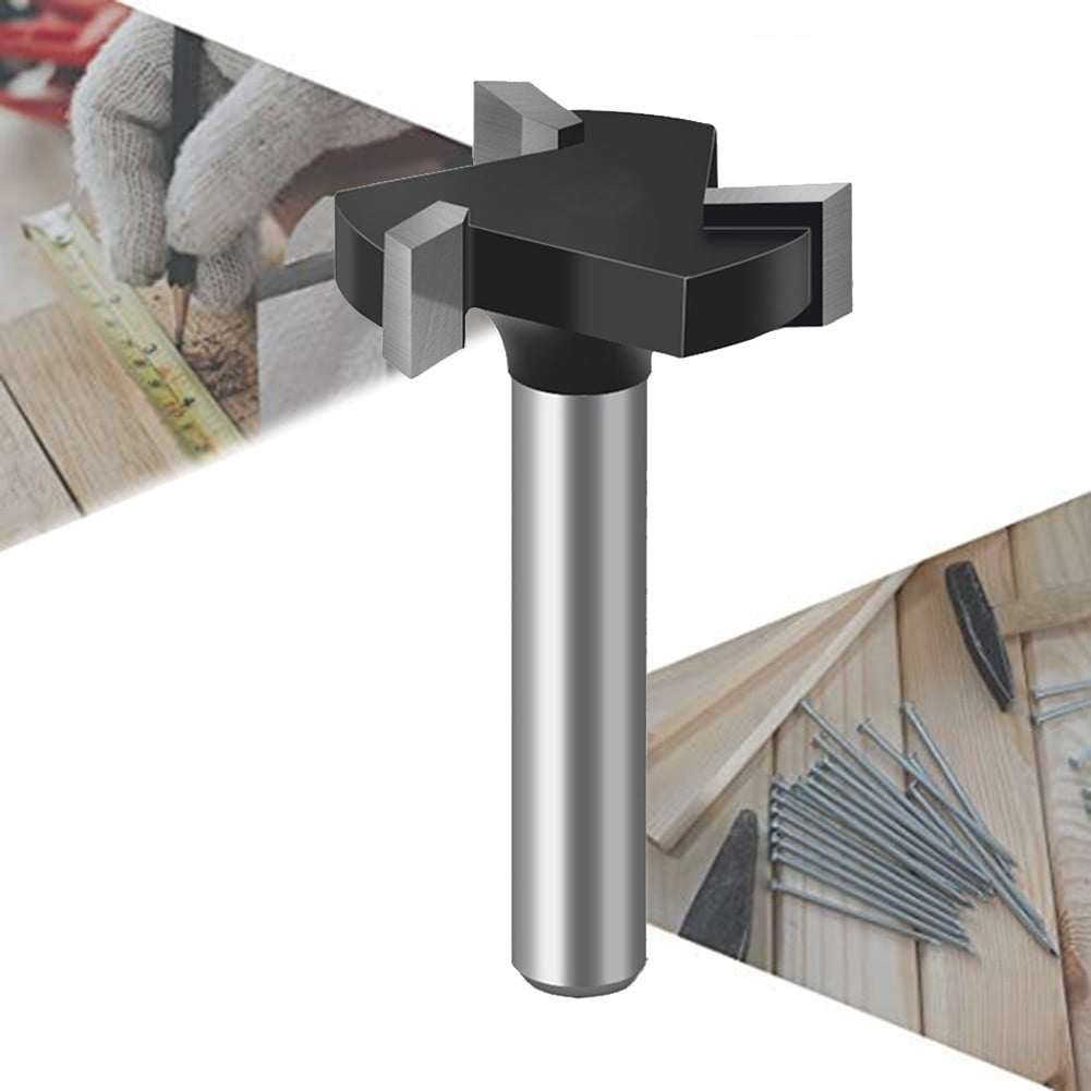 Durable 1/4 Inch Shank Cnc Spoilboard Surfacing Router Bit Carbide Tipped Tool Smile Home