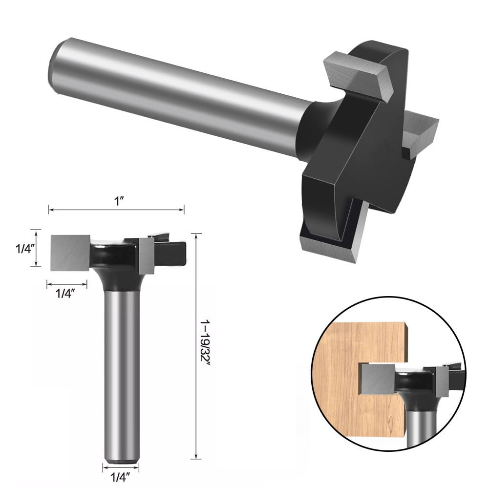 Durable 1/4 Inch Shank Cnc Spoilboard Surfacing Router Bit Carbide Tipped Tool Smile Home
