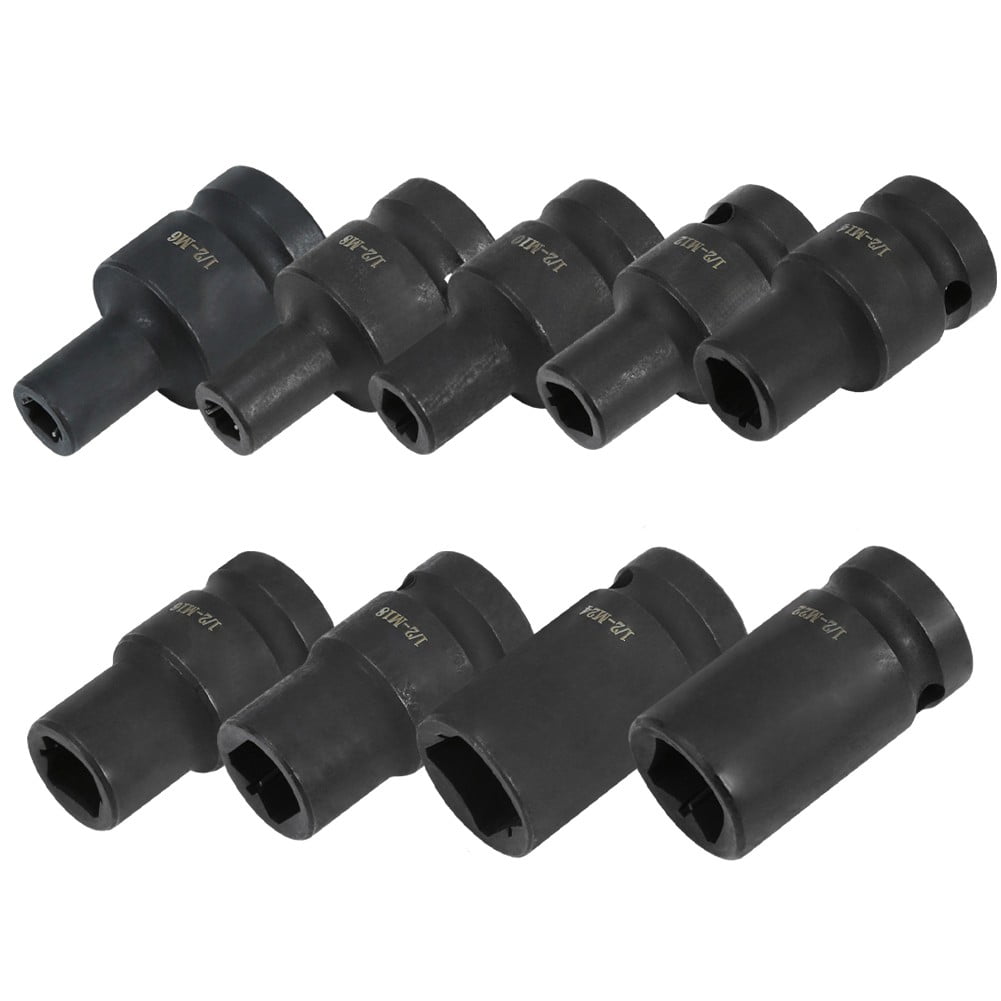 Tap Socket Double Square Head 1/2Inch Driver For Pneumatic Wrench Tool Accessories And Parts Replacement M6-M24 M24 Smile Home M20