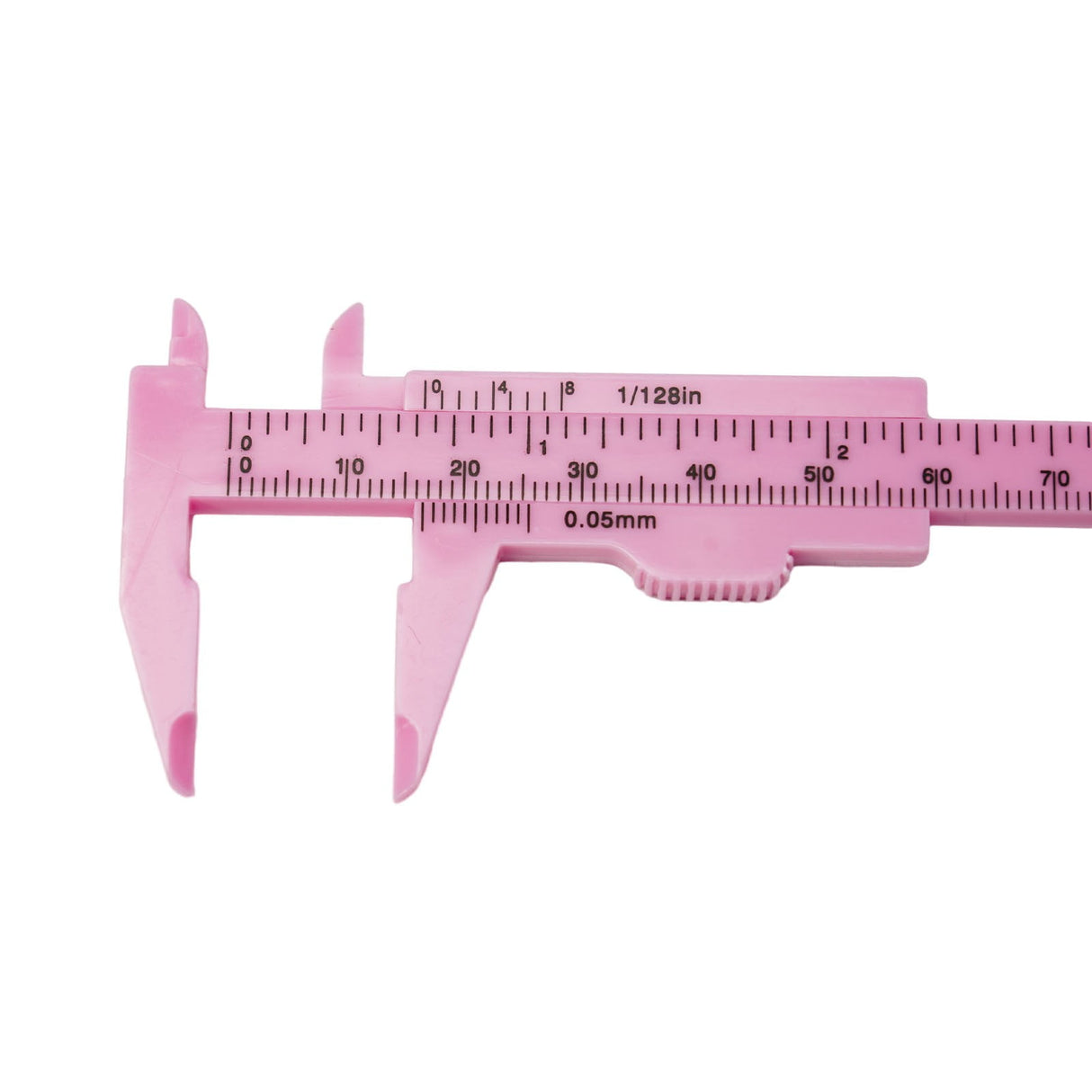 1X 0-80Mm Plastic Sliding Vernier Caliper Gauge Measure Tool Double Scale Ruler For Jewelry/Antiques Measurement Rose Red Smile Home Pink