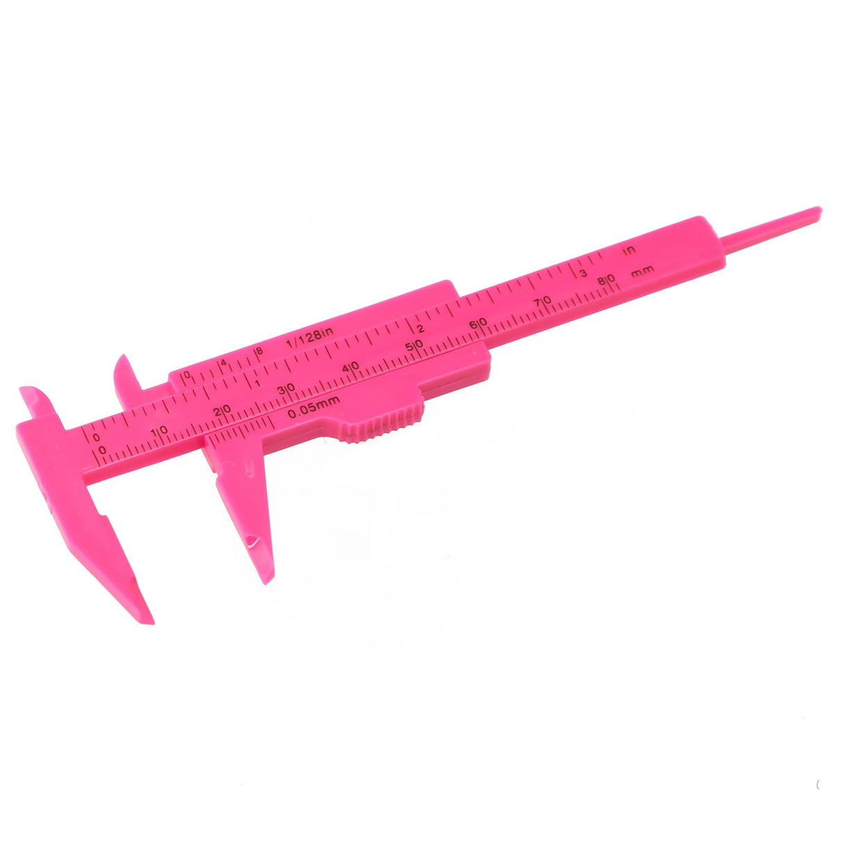 1X 0-80Mm Plastic Sliding Vernier Caliper Gauge Measure Tool Double Scale Ruler For Jewelry/Antiques Measurement Rose Red Smile Home Rose Red