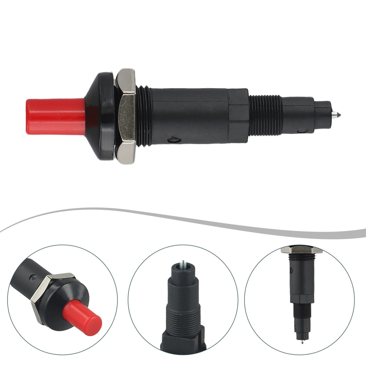 Piezo Igniter Push Button for Gas BBQ Grill Stove Fireplace Oven Spark Starter 16kV Output 30000 Discharges No Battery