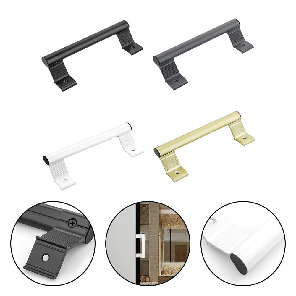 Aluminum Alloy Handle Balcony Sliding Door Handle Glass Door Sliding Door Handle White Smile Home Dark Gray