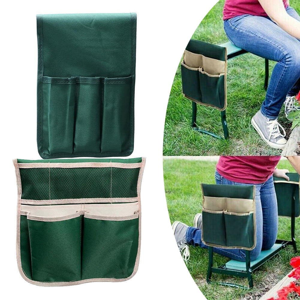 Highly Green Folding Garden Kneeler Chair Bench Stool Tool Pouch L Smile Home S