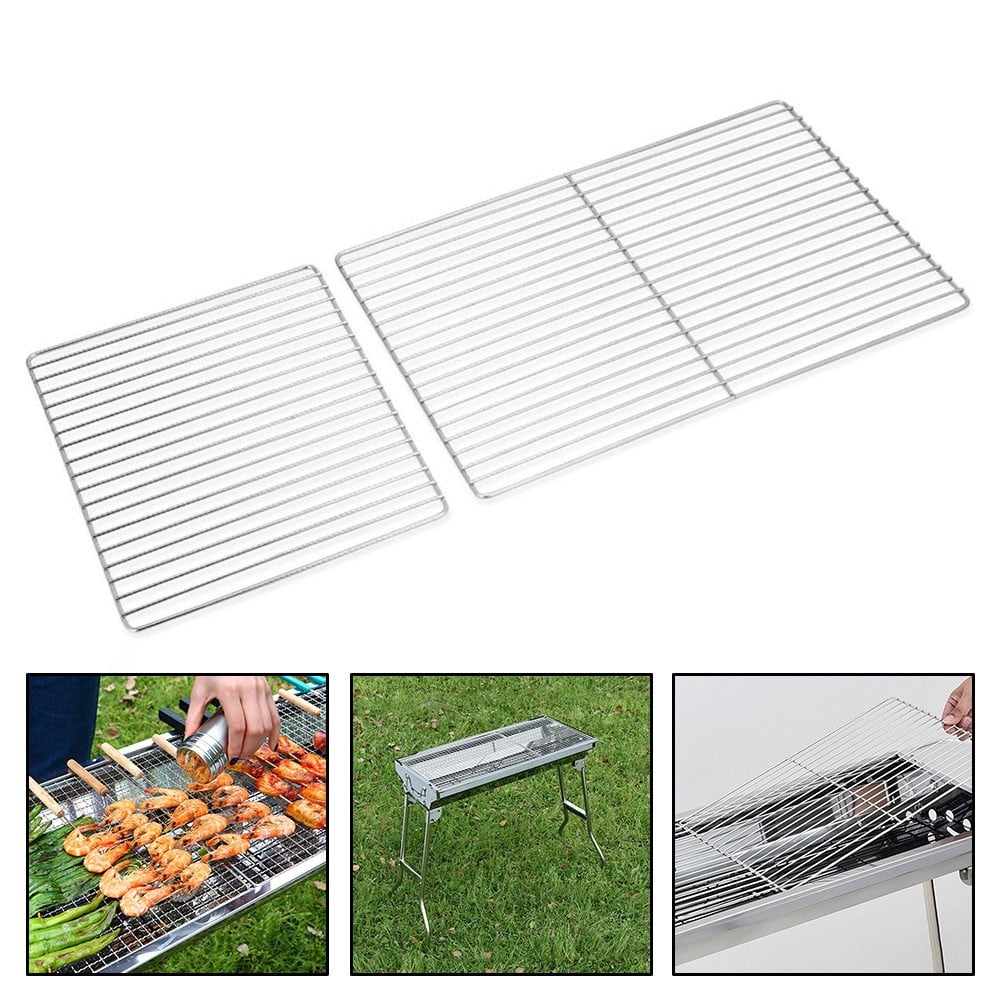 BBQ Grill Stainless Steel Mesh,Suitable for Camping BBQ (2 Size) Bar 30*25 Smile Home Bar 30*45