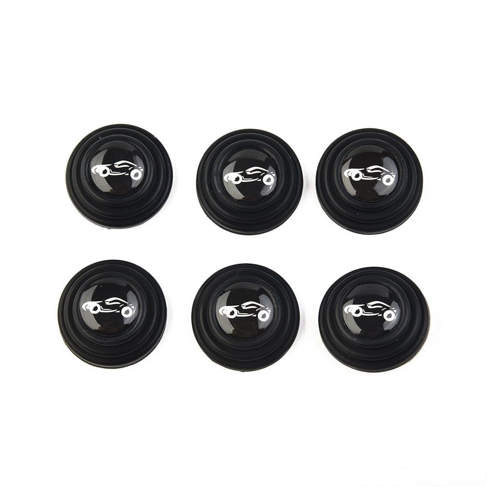 16Pcs Black Silicone Car Door Shock Absorbing Pads Anti-Bump Silent Gasket Protectors For Vehicle Exterior Door Edge Protection Accessories