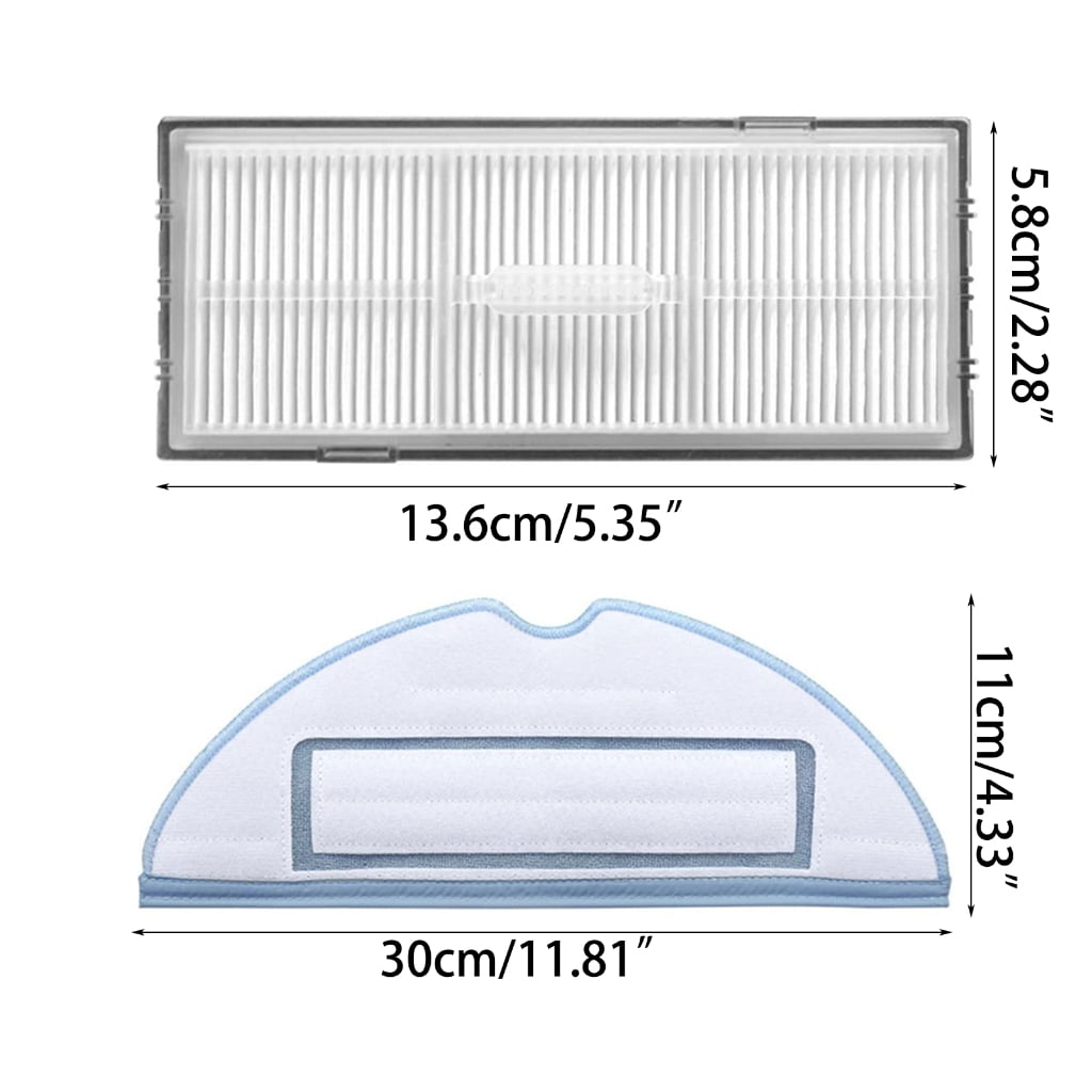 Robot Vacuum Cleaner Accessory Set, Replacement Mop Pad Parts Compatible with Roborock S7 T7s for Home Sweeping Cleaning