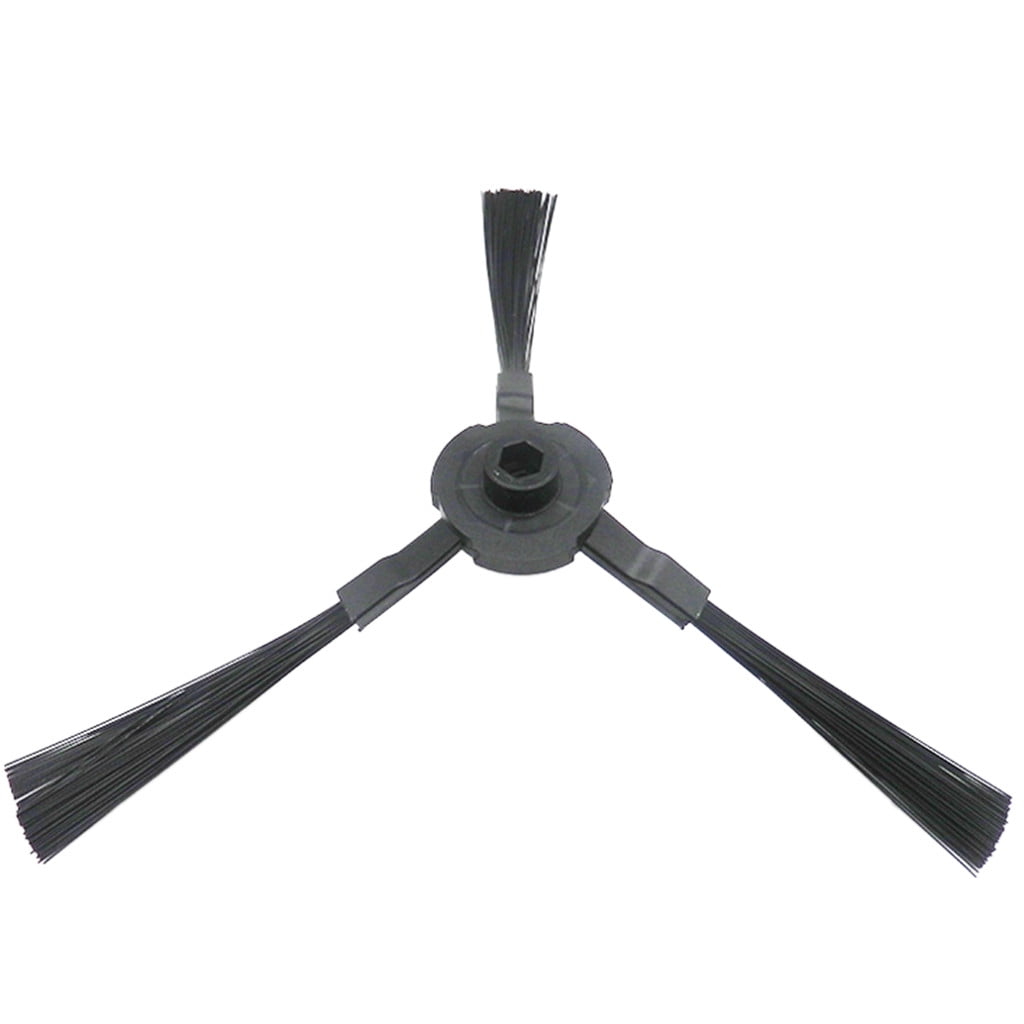V3 V5 A4 A6 Robot Vacuum Side Brushes Replacement Kit High Strength Durable Accessories for Robotic Sweeper Spare Parts Cleaning Maintenance 1 Pair Black