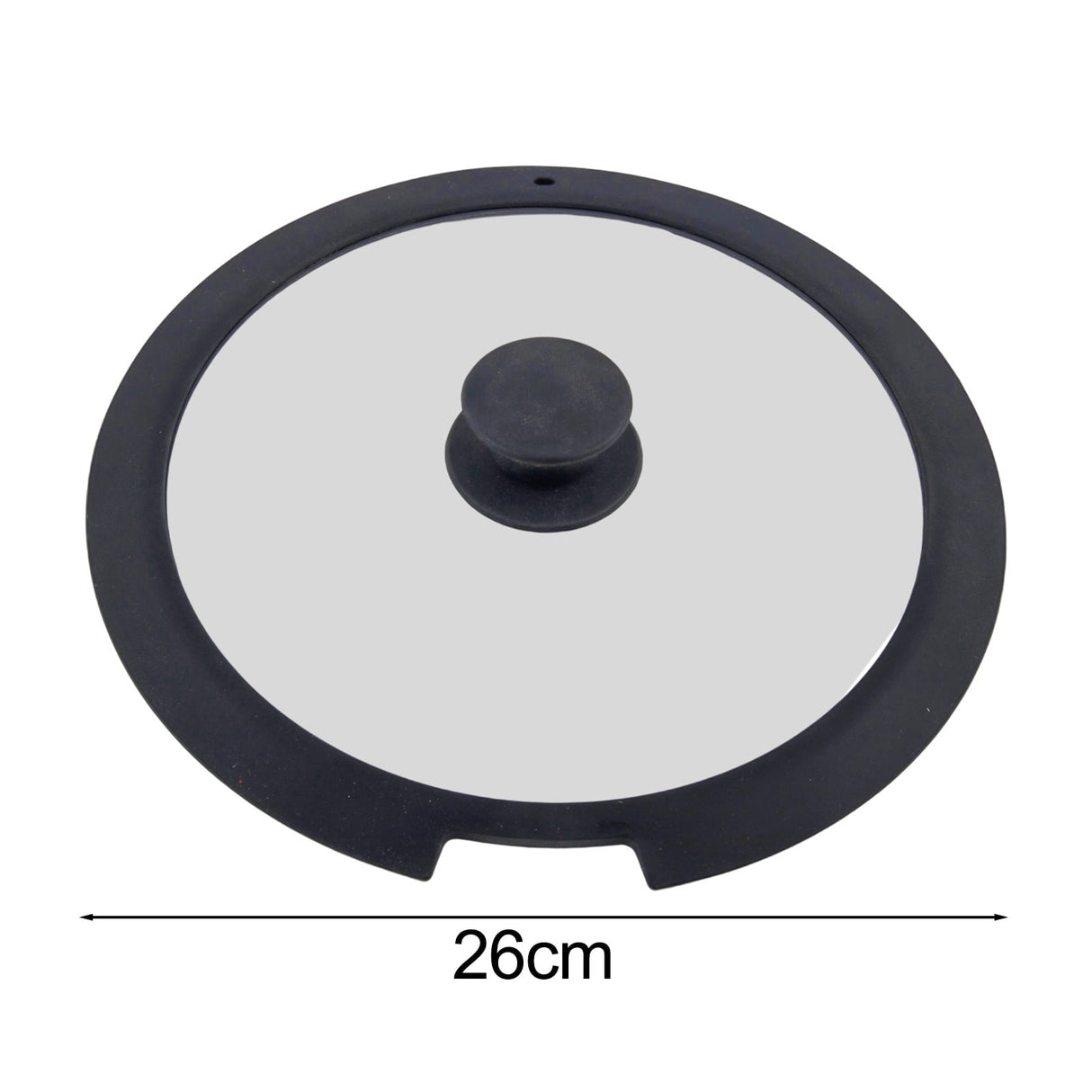 Sleek Black White Silicone Lids Available in Size Range of 18cm to 26cm B 20CM A 26CM