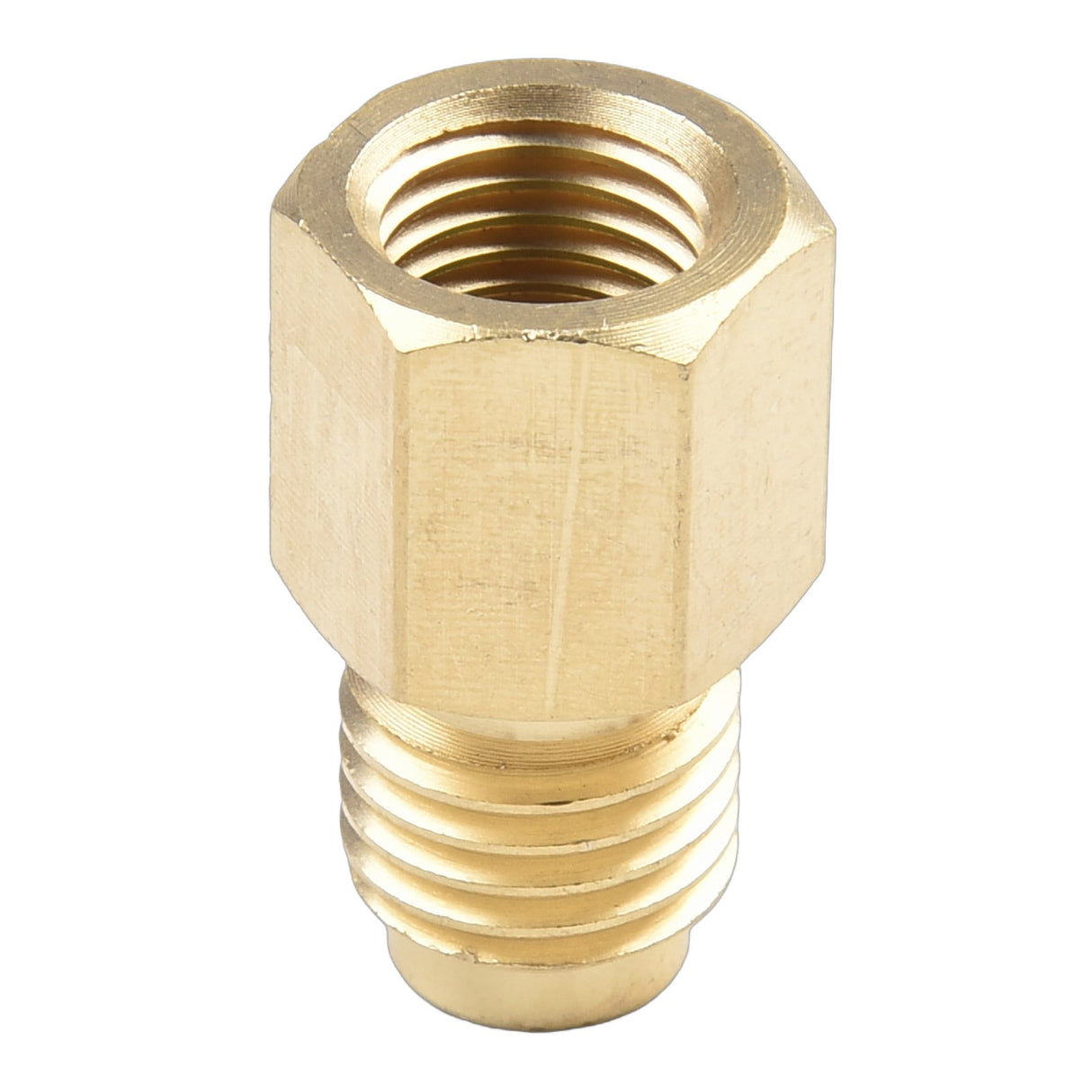 R134A A/C Can Tap With Tank Adapter For 1/4" And 1/2" Ac Charging Hoses 1/2\'\' Acme Female 1/4\'\' Sae Male For Direct Connection As Shown
