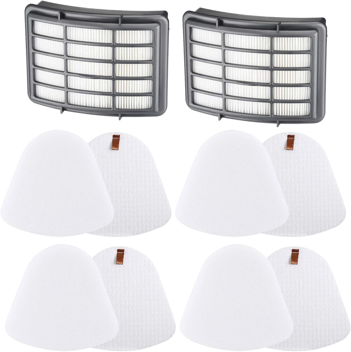 2 HEPA + 4 Foam & Felt Filters for Shark Navigator Lift-Away NV350, NV351, NV352, NV355, NV356E, NV357, NV360, NV370, NV391, UV440, UV490, UV540, Part # XFF350 & XHF350 Replacement Filter