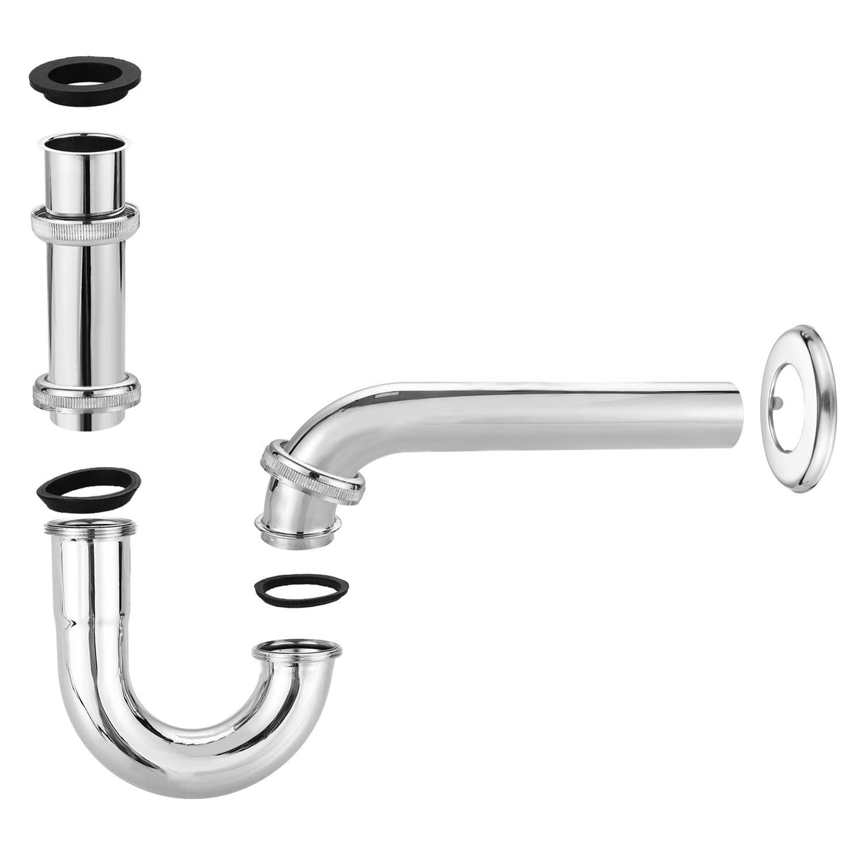Stainless Steel 1/4' X 32Mm Waste Drain Valve Siphon Syphon for Faucet Sink