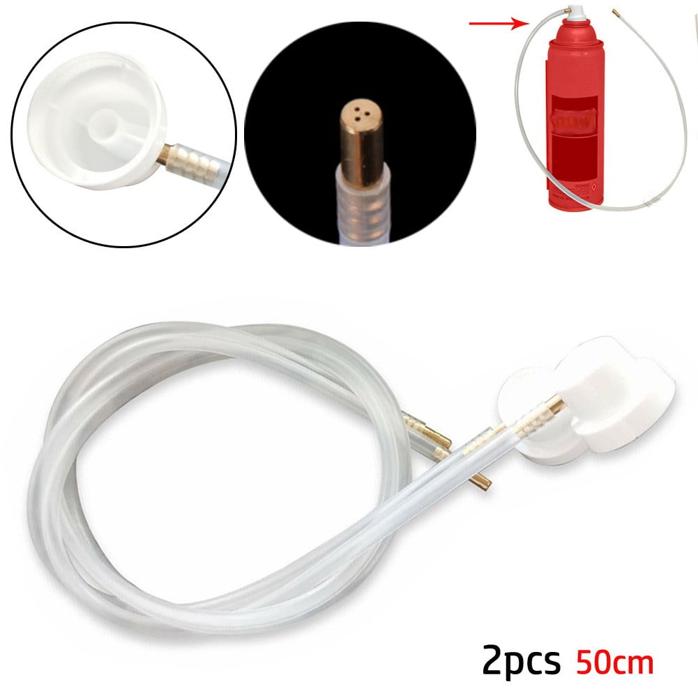 2Pcs Fluid Film Nozzle Extension Hose for Aerosol Cans Spray 50Cm