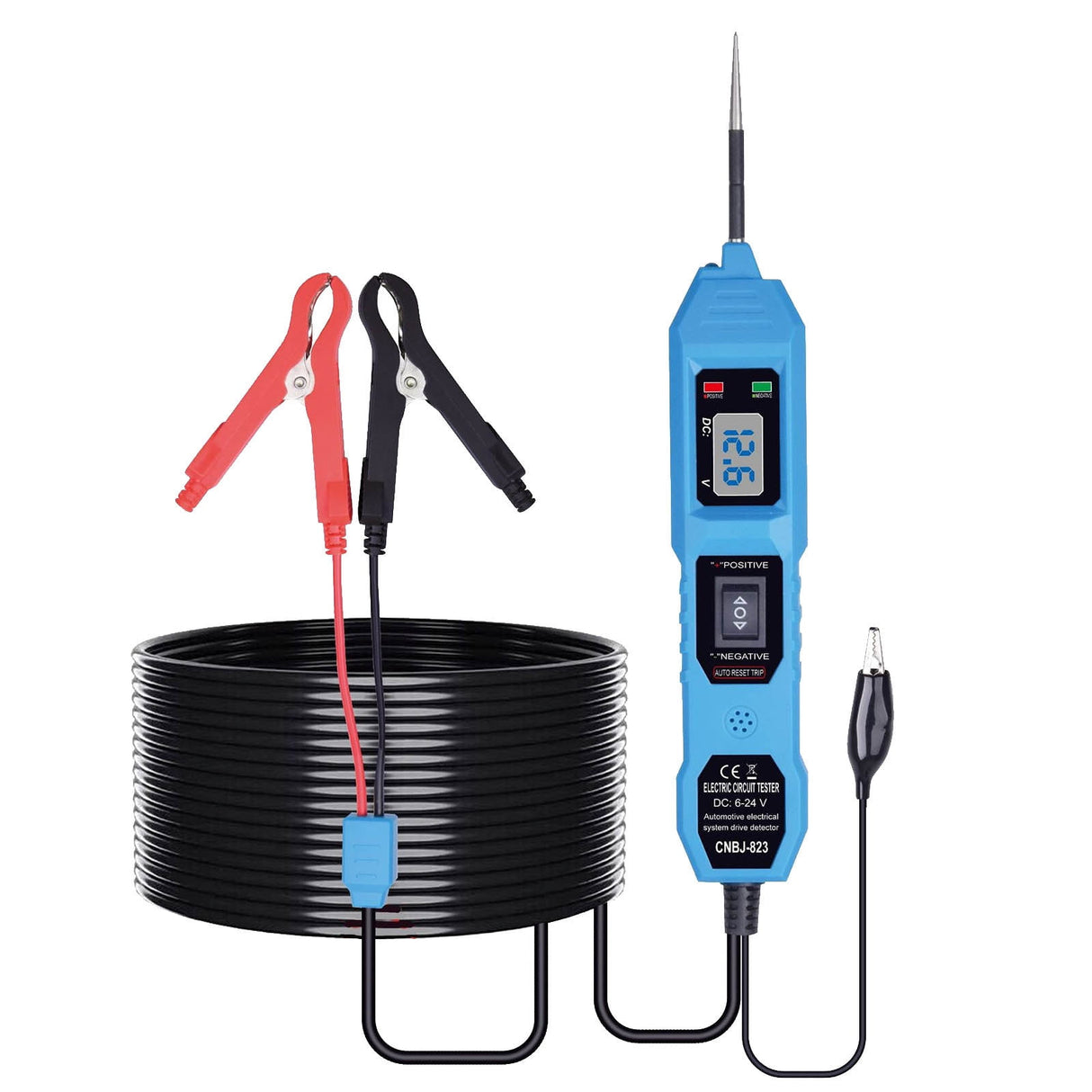 2025 New Car Electric Circuit Tester, Automotive Electrical System Tester, Power Circuit Probe Tester, DC Test Light Automotive Short Circuit Finder with LED Light